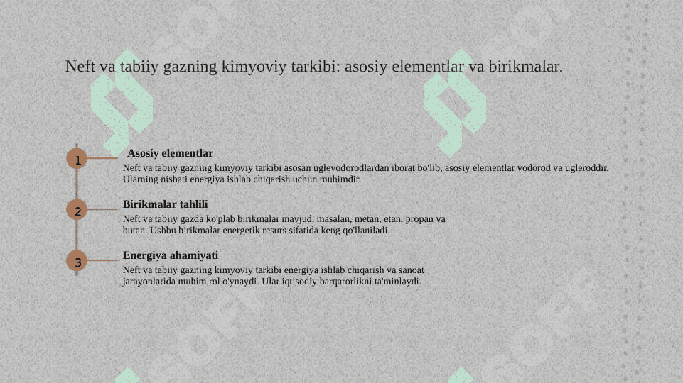 Neft va tabiiy gazning kimyoviy tarkibi 3
