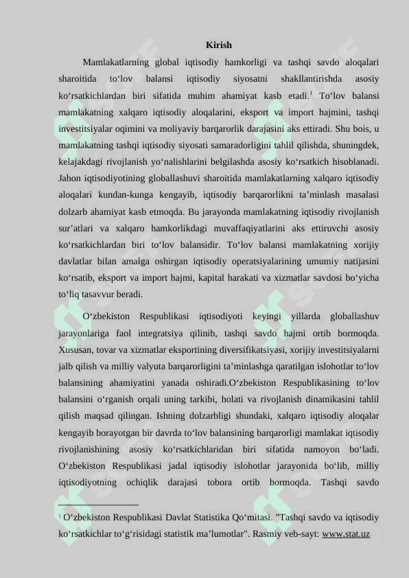 O’zbekistonda  to’lov balansi 2