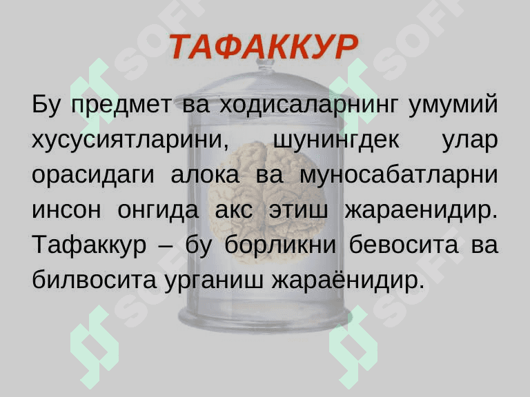 Тафаккур патологияси 3