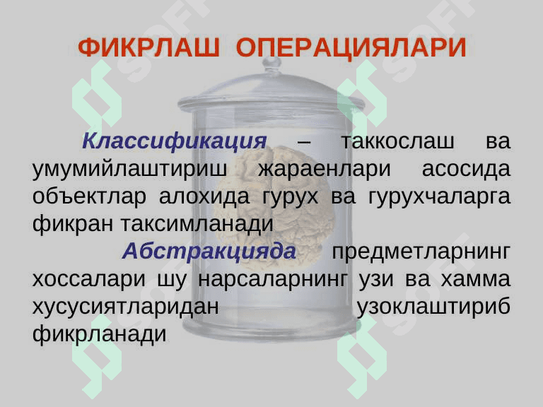 Тафаккур патологияси 8