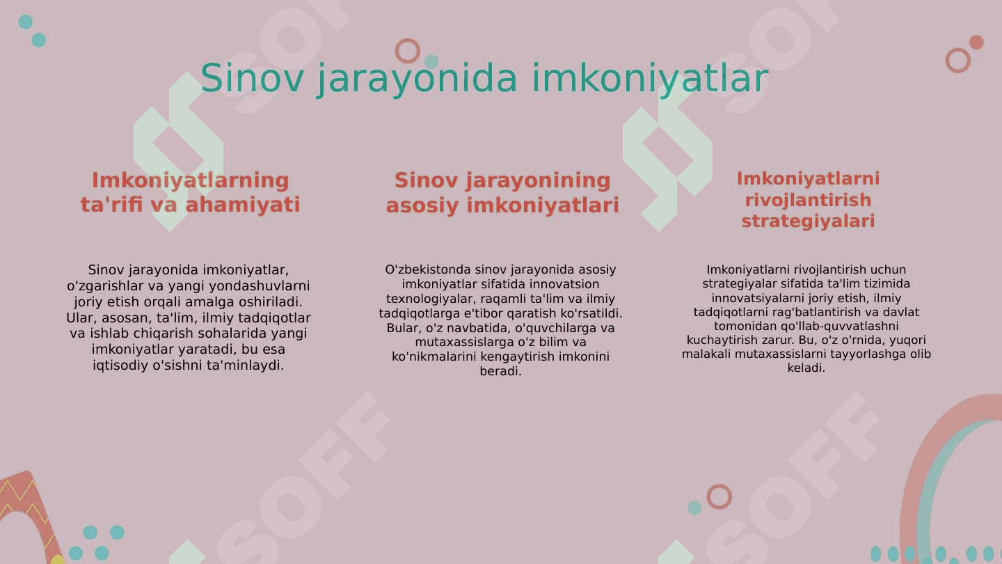 Umr ulug  sinov - imkoniyat 7