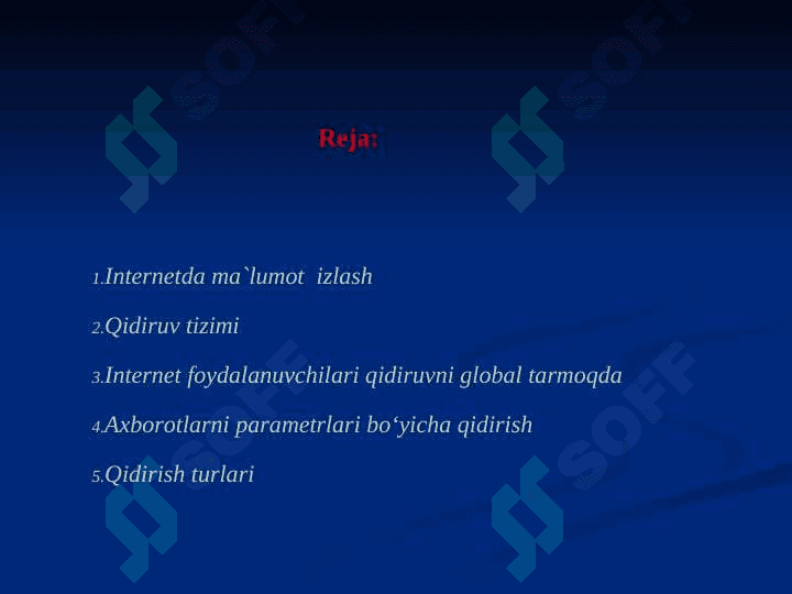 Internet tarmoqlarida axborot makoni. Elektron pochtalar bilan ishlash 2