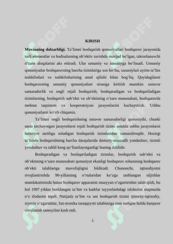 Maktabgacha ta`lim tashkilotlarida boshqaruvni tashkil etish 2