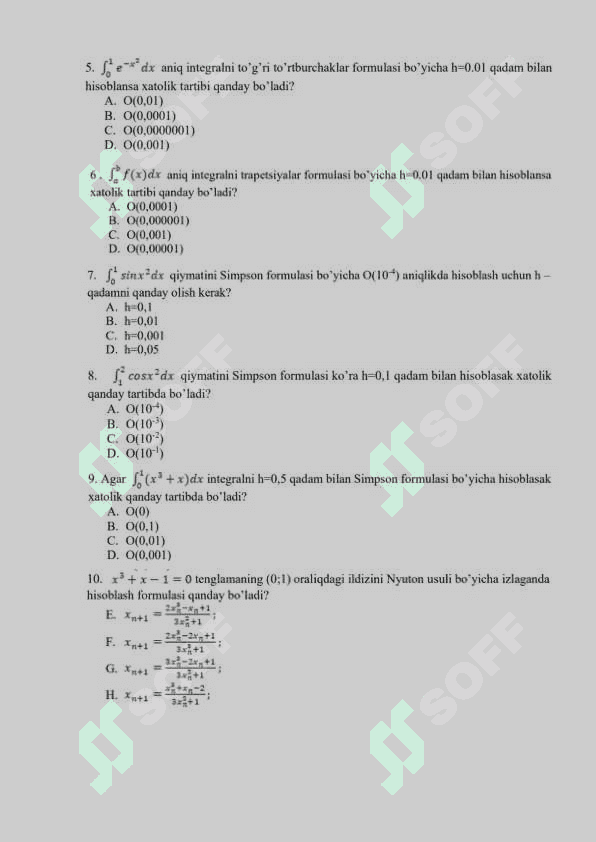 Algoritm loyhalash fanidan yakuniy baza savollari 2-kurs TATU. 7