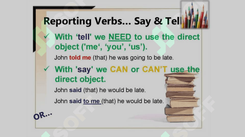 Reported speech 4