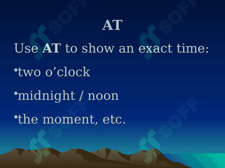 A new life prepositions of time. 3