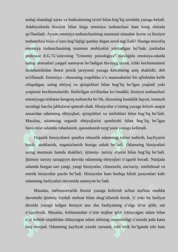EMOTSIYANING ROLI VA FUNKSIYALARI 4