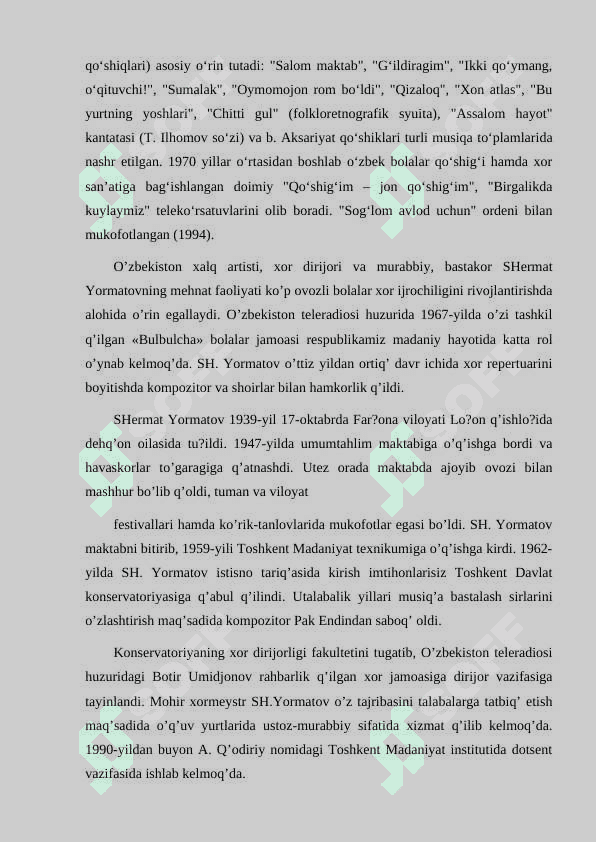 SHERMAT YORMATOV HAYOTI VA IJODI 3