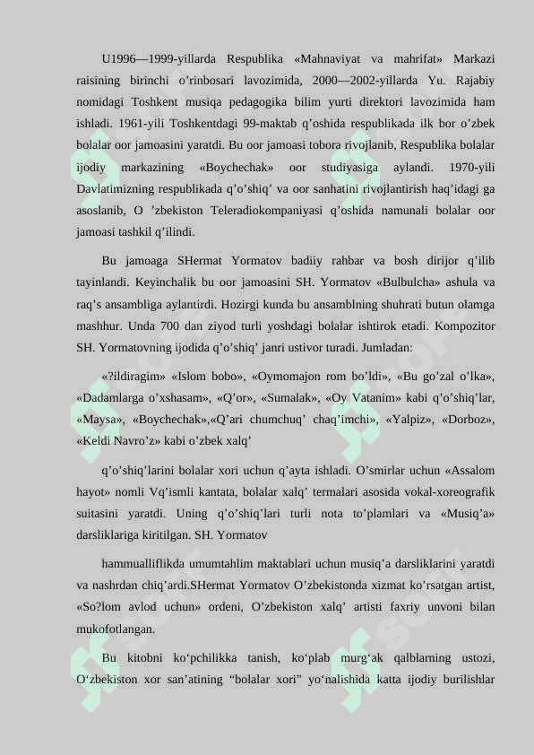 SHERMAT YORMATOV HAYOTI VA IJODI 4