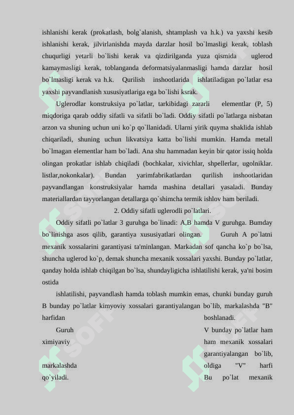 Maxsus xossali po‘latlar 4