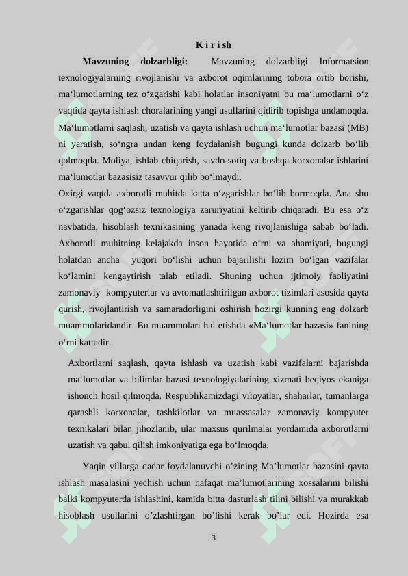 Ma’lumotlar bazasida ish yuritadigan dasturlarni o’qitish usullari 3