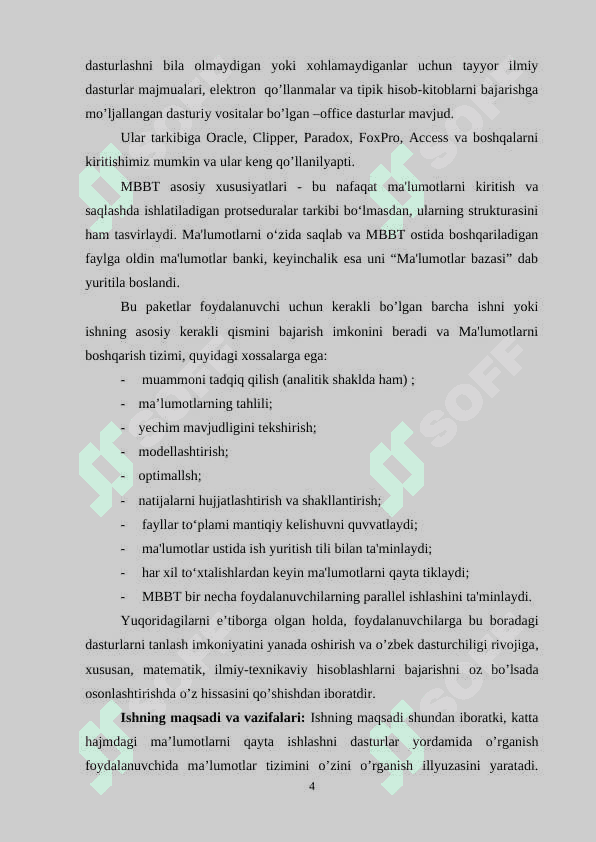 Ma’lumotlar bazasida ish yuritadigan dasturlarni o’qitish usullari 4