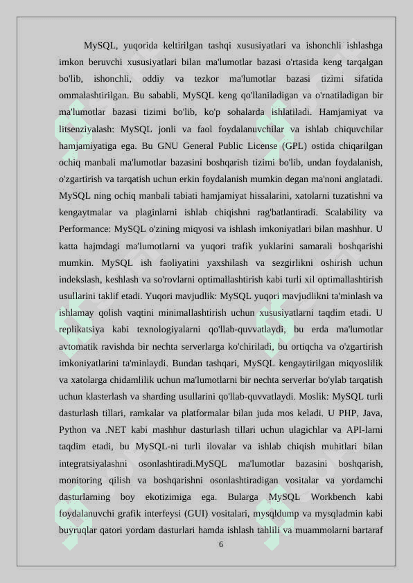 Omonatchilar va bank omonatlarini hisobga olishni avtomatlashtirishni tashkil etish uchun ma’lumotlar bazasini loyihalash 6