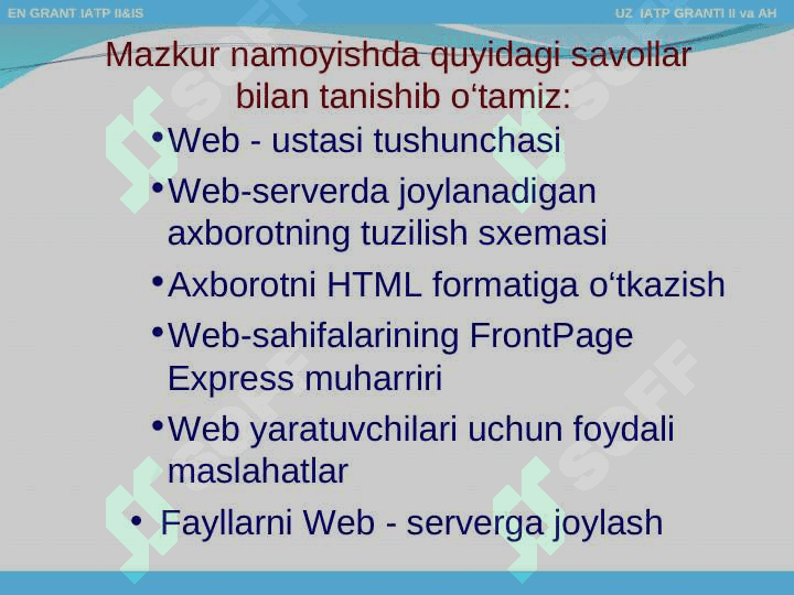 Web sahifalar yaratish 2