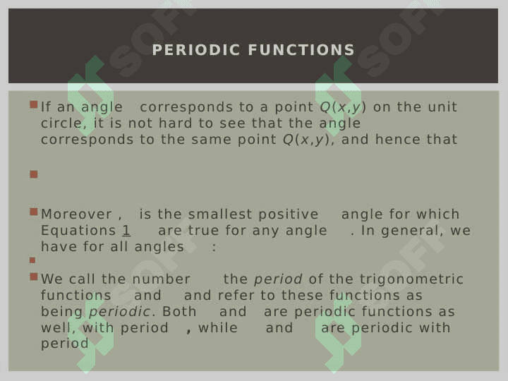 TRIGONOMETRIC FUNCTIONS 8