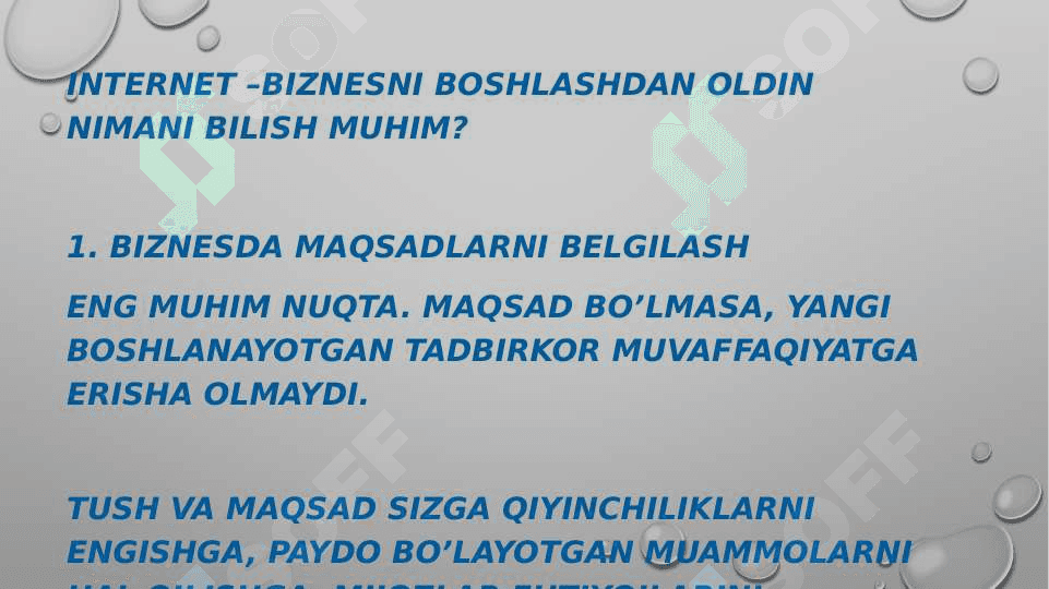 INTERNET tarmog’ida biznes jarayonlarni tashkil etish 2