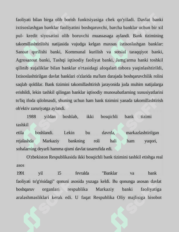 O'ZBEKISTON RESPUBLIKASI BANK TIZIMI 4