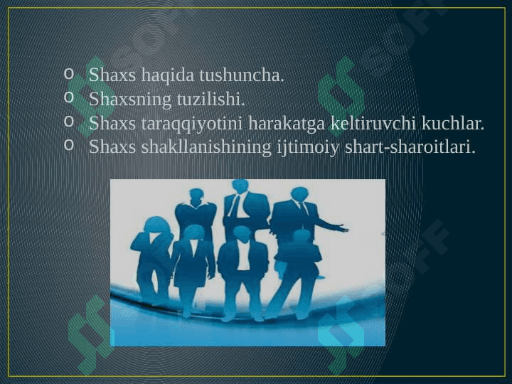 SHAXSNING SHAKLLANISHI VA IJTIMOIYLASHUVI 2