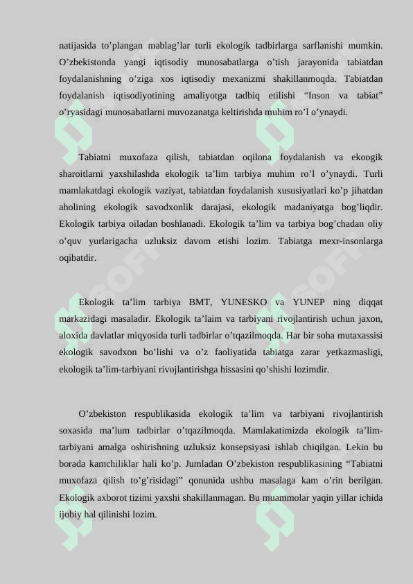 EKOLOGIK TA'LIM VA TARBIYA 4