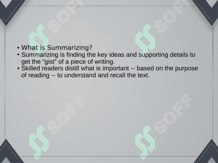 Expanding notes into summaries 3