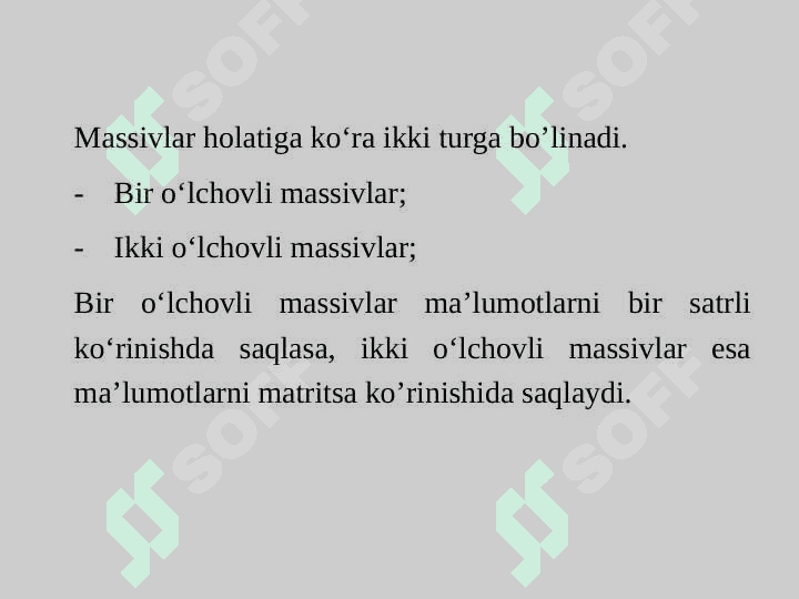 Python dasturlash tilida massivlar bilan ishlash 7