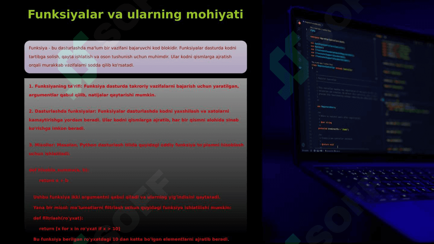 Python dasturlash tilida funksiyalar 3
