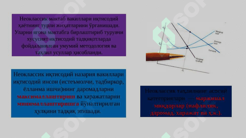 Неоклассик иқтисодий мактаблар 3
