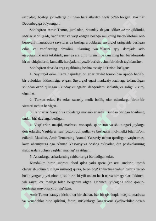 Amir Temur va Temuriylar davridagi iqtisodiy g'oyalar 3