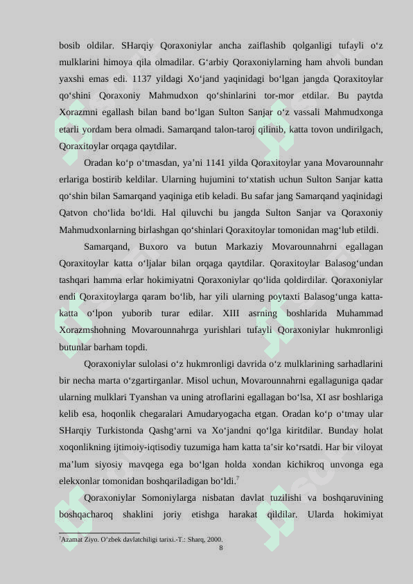 QORAXONIYLAR DAVLATINING TASHKIL TOPISHI 8