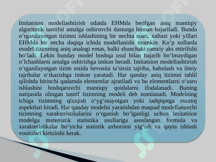 Informatsion modellashtirish 3