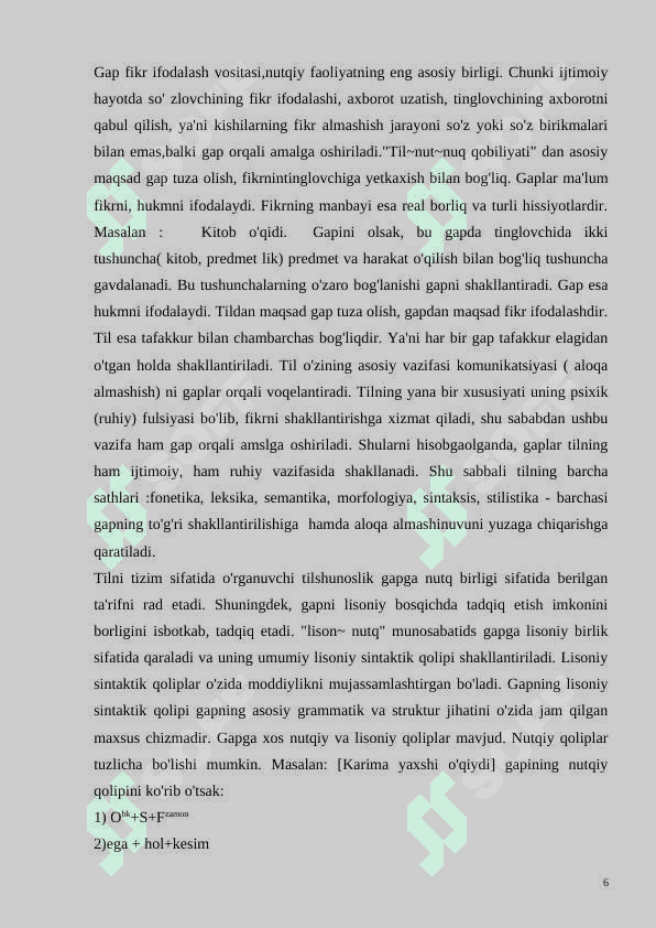 Kurs ishi 6