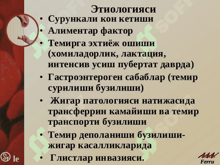 Камконлик турлари  ва сабаблари.  Kamkonlik turlari  va sabablari 7