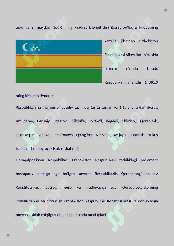 Mustaqillik davrida Qoraqalpog'iston 3