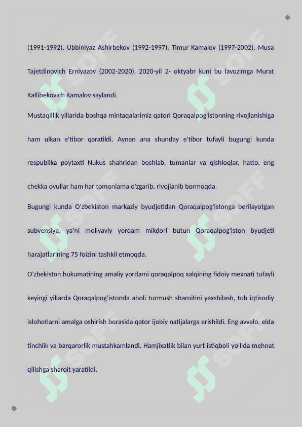 Mustaqillik davrida Qoraqalpog'iston 8