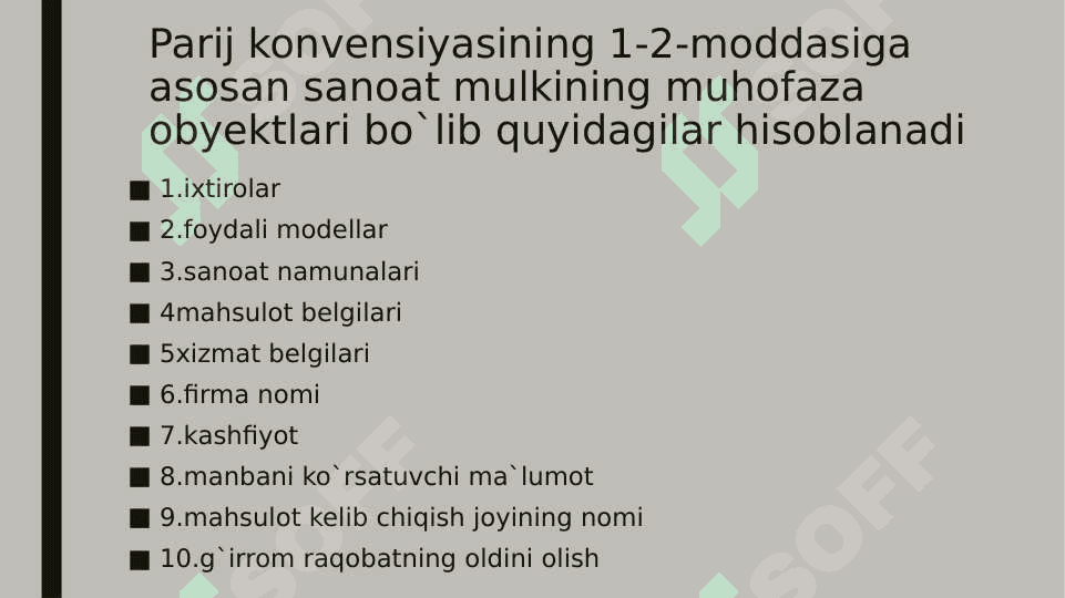Intellektual mulkni xalqaro himoya qilish 3