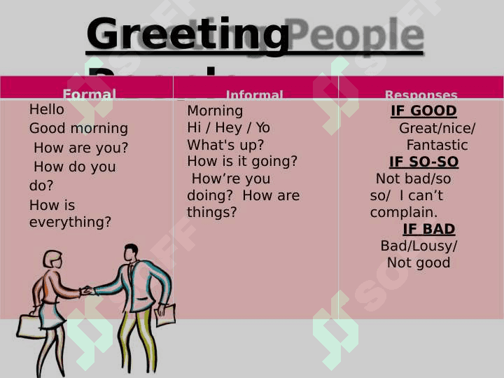 Greetings &  Introductions 2
