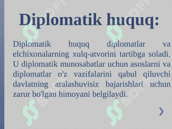 Diplomatik va konsullik huquqi 5