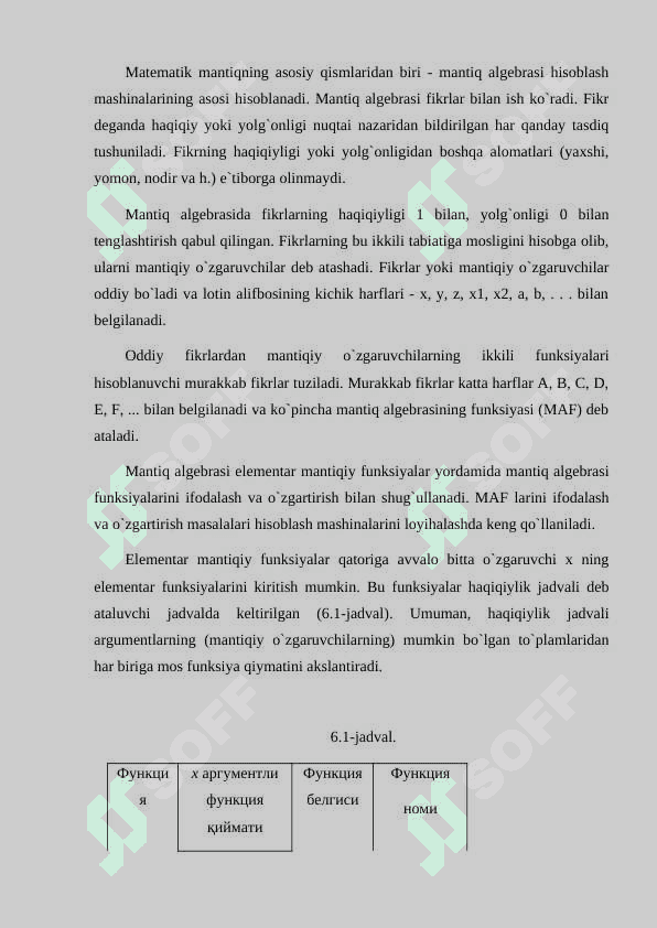 AXBOROTLAR USTIDA MANTIQIY AMALLAR BAJARISH 8