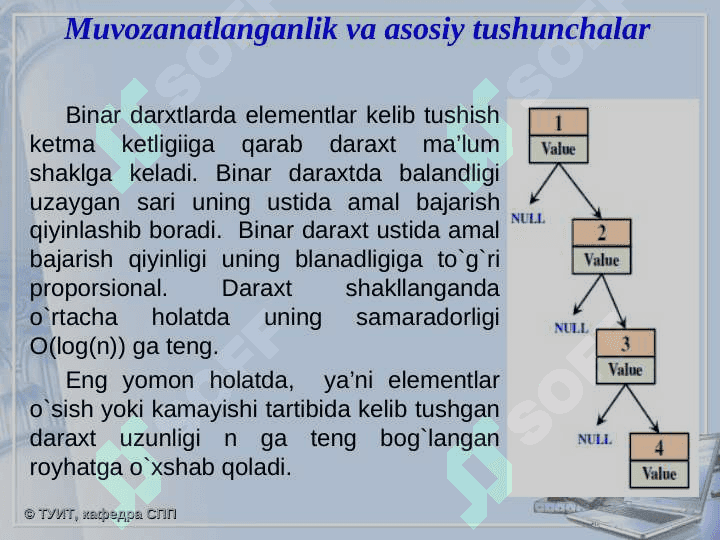 Muvozanatlangan ikkilik daraxtlar 2