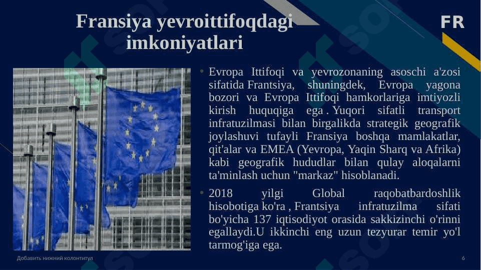 Fransiya va O’zbkistonning  investitsion siyosati 6