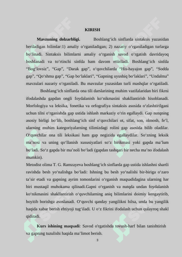 SAVOD OʻRGATISH DAVRIDA GAP USTIDA ISHLASH 3