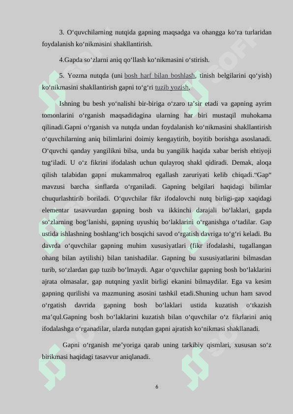 SAVOD OʻRGATISH DAVRIDA GAP USTIDA ISHLASH 6
