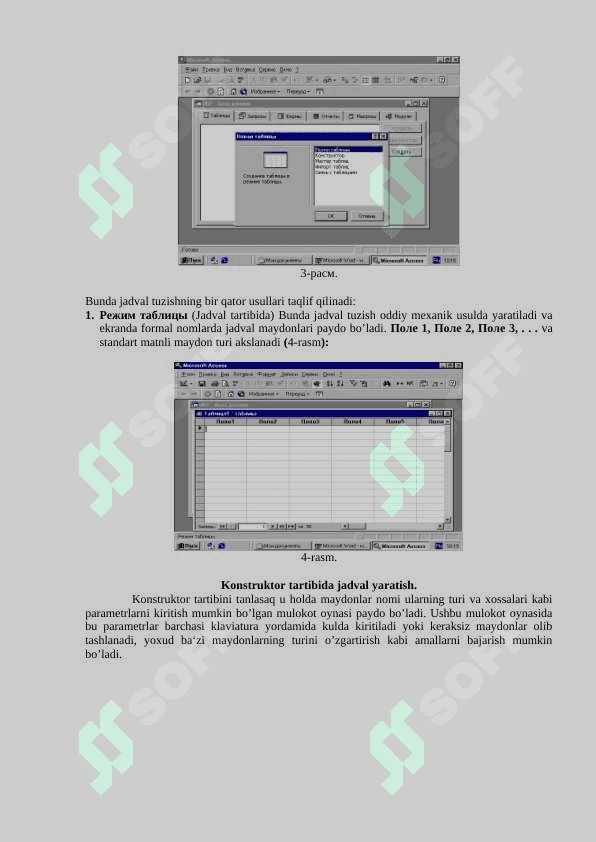 Ms Accesning dasturlar bilan integrallashganligi 4