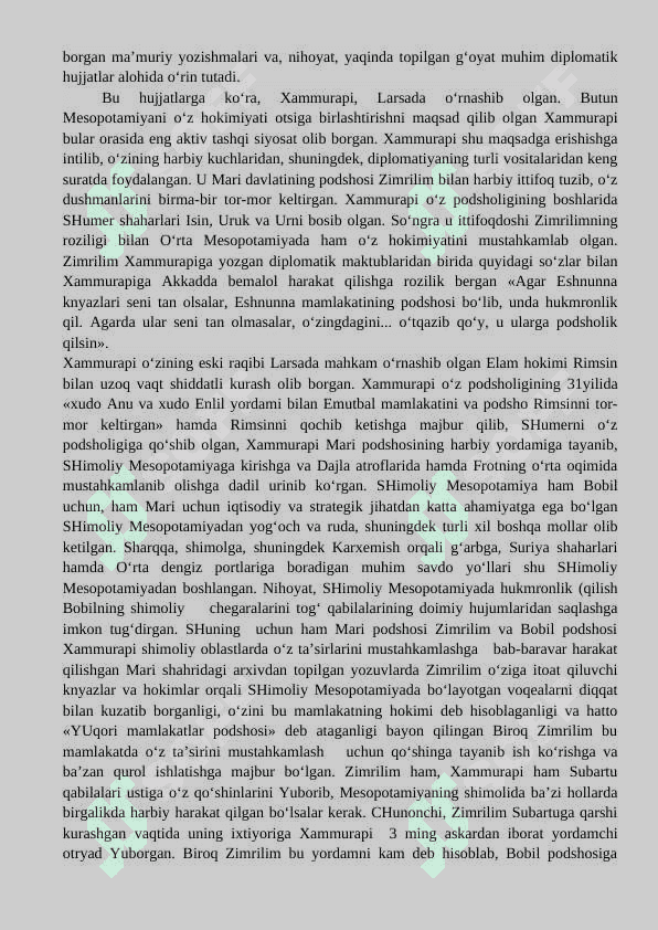 QADIMGI SHARQDA XALQARO MUNOSABATLAR VA DIPLOMATIYA TARIXI 2