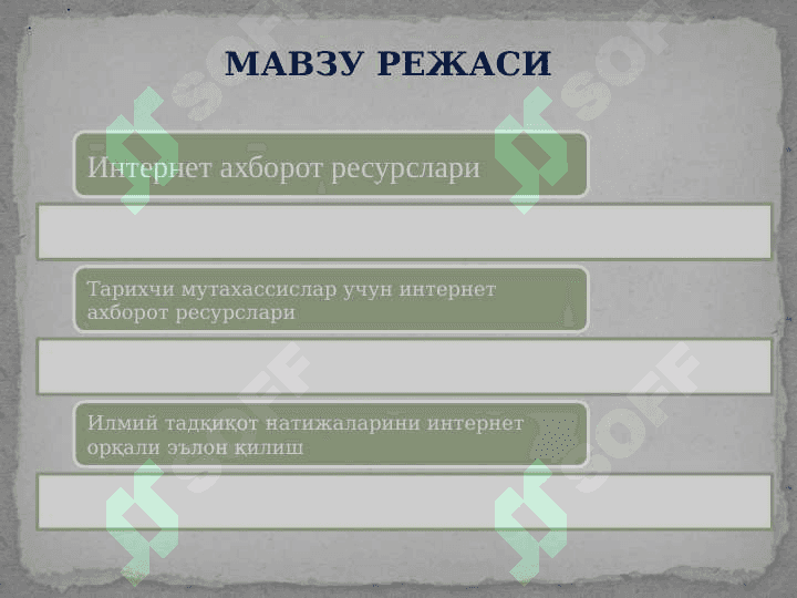 Интернет ва унинг тарихчи учун имкониятлари 2