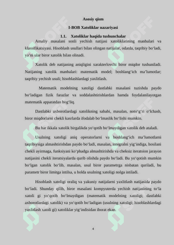 Xatoliklar va ularning turlari 4
