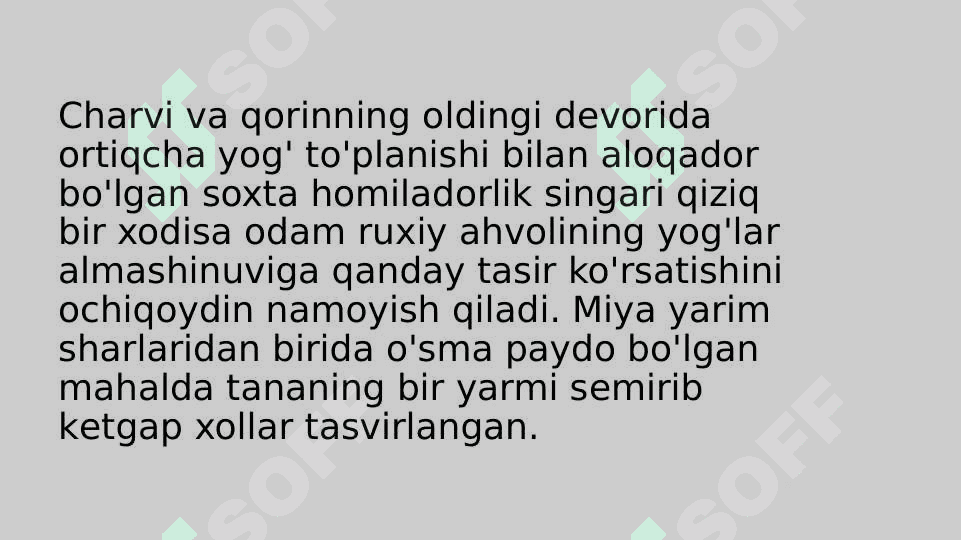 YOG’LAR ALMASHINUVINING IRSIY BUZILISHI 8