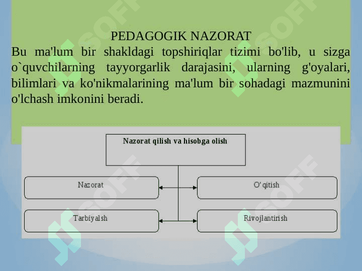 O’QUVCHILAR BILIMINI TEKSHIRISH VA BAXOLASH USULLARI 2
