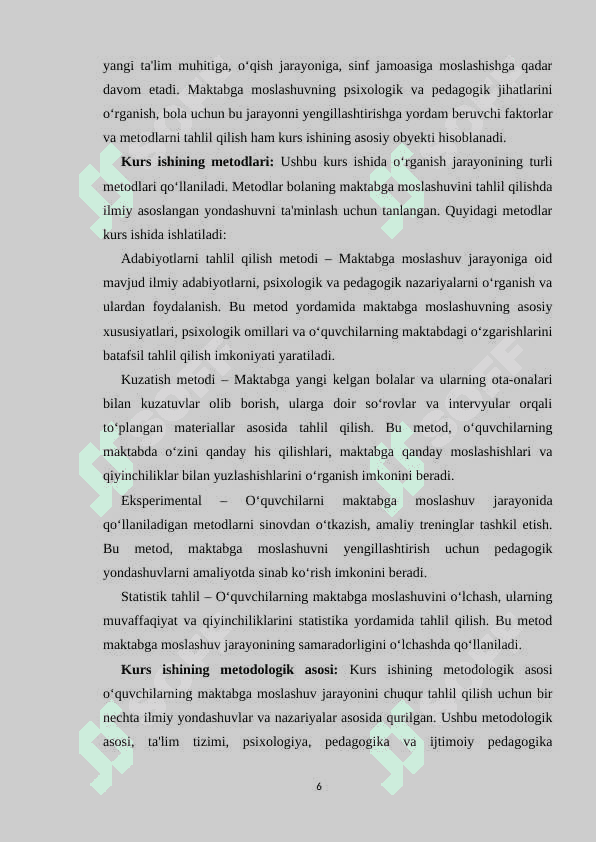 Bolaning maktabga moslashuvining ahamiyati 6