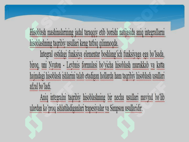 Xosmas integrallar 3